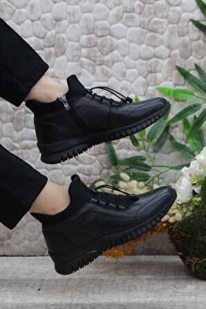 Mehmet Mete 2007 Ortopedik Yumuşak Rahat Hakiki Deri Kadın Bot