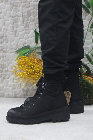 Hammer Jack 24862 Siyah Orijinal Ürün Hakiki Deri Erkek Bot