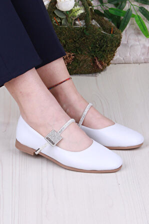 Fort 01-625 Soft Taş Toka Detaylı Rahat Kadın Babet