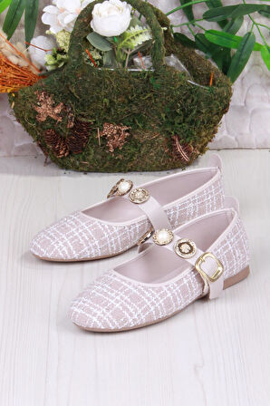 Fort 01-632 Soft Toka Detaylı Şık Ev İş Ofis Rahat Günlük Ayakkabı Kadın Babet