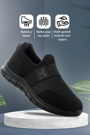 Fort 2023 Anatomik Rahat Esnek Bağcıksız Erkek Sneaker Ayakkabı