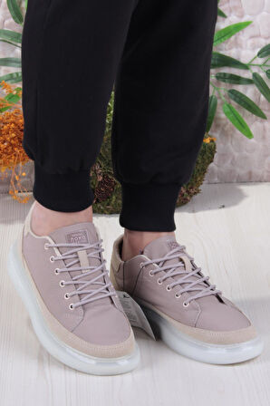 Fort Noka Oleon Rahat Memory Foam İç Taban Keten Sneaker Erkek Ayakkabı