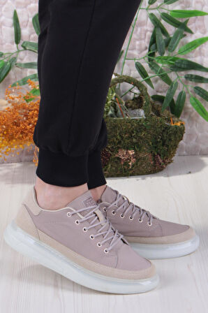 Fort Noka Oleon Rahat Memory Foam İç Taban Keten Sneaker Erkek Ayakkabı