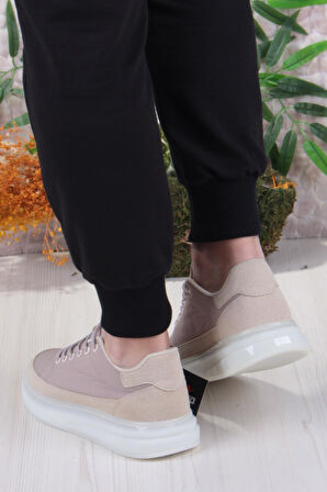 Fort Noka Oleon Rahat Memory Foam İç Taban Keten Sneaker Erkek Ayakkabı