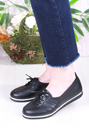 Fort 2034 Günlük Rahat Kaymaz Taban Kadın Babet Ayakkabı