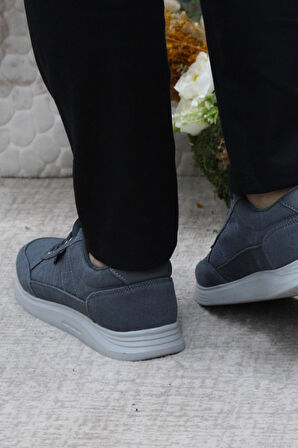 Fort Dks 2038 Füme Hafif Rahat Keten Sneaker Erkek Ayakkabı