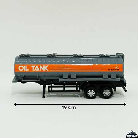 Oyuncak Metal Kasa Kapıları Açılan Çek Bırak Dorseli Model Çekici Tır Die-Cast 25 Cm Turuncu