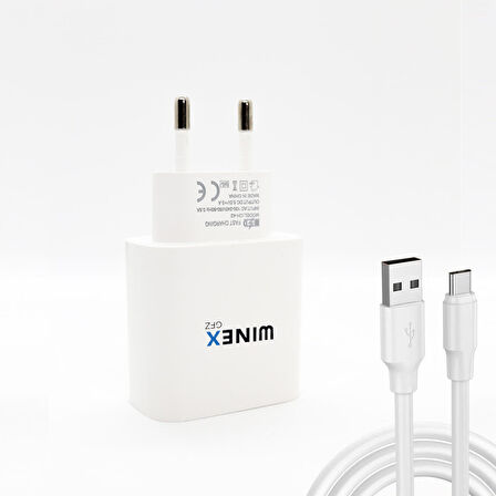 Global UsbA to Type-C 18W Quick Charger 3.0 Ultra Hızlı Kablolu Ev Tipi Şarj Aleti