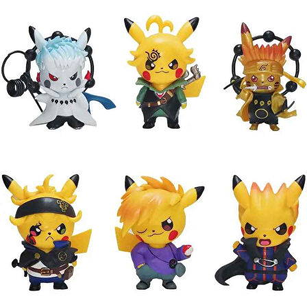 Pokemon Pikachu Kawaii Naruto Anime Karakter 9cm Figür Biblo naruto0014