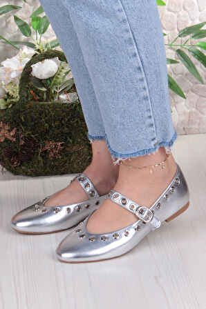 Fort 027-822 Fls Pul Detaylı Bant Toka Detaylı Kadın Babet