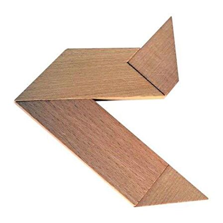 Redka T Tangram Ahşap T Tangram 4 Parça Tangram