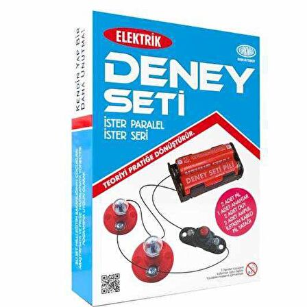 Kumtoys Elektrik Deney Seti Ahşap Zeminli Seri Paralel Devre Ödev Seti