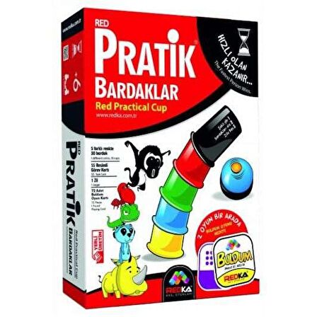 Redka Pratik Bardaklar BULDUM Oyunu 1 Kutu - 2 Oyun Red Pratik Bardaklar