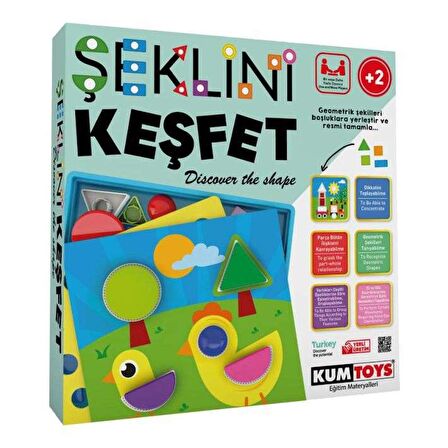 Redka KumToys Şeklini Keşfet Eğitici Akıl ve Zeka Oyunu