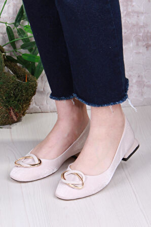 Fort 2343304 Merry Saten Toka Detaylı Alçak Topuk Kadın Ayakkabı