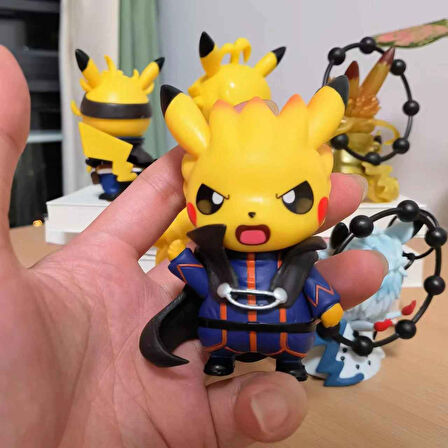 Pokemon Pikachu Kawaii Naruto Anime Karakter 9cm Figür Biblo 1 adet naruto0012