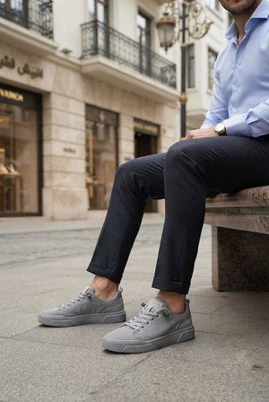 Fort Noka North Rahat Lastik Bağcıklı Sneaker Keten Erkek Ayakkabı