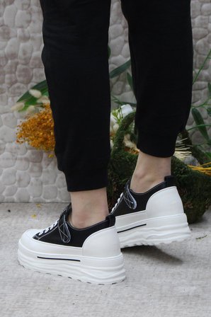 Fort Guja 24Y314-8 News Fashion Gizli Dolgu Topuk Sneaker Kadın Ayakkabı
