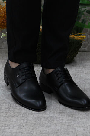 Fort Rasgo 2709 Siyah Damat Ayakkabısı Takım Ayakkabısı Erkek Klasik Ayakkabı