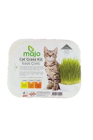 Cat Grass Kit Kedi Çimi – Evde Kolay Yetiştirme – Doğal Kedi Otu