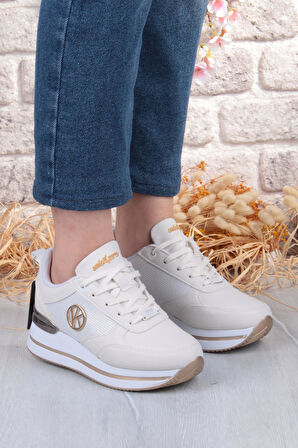 Fort 2927 Wks Rahat Hafif Kalın Taban Kadın Spor Ayakkabı