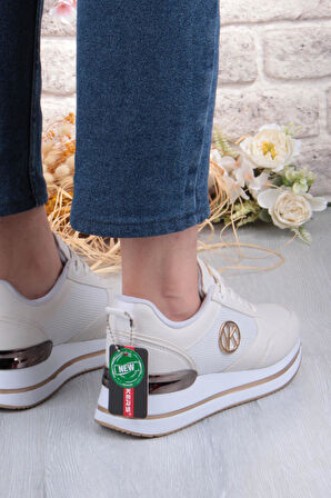 Fort 2927 Wks Rahat Hafif Kalın Taban Kadın Spor Ayakkabı