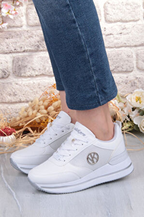 Fort 2927 Wks Rahat Hafif Kalın Taban Kadın Spor Ayakkabı