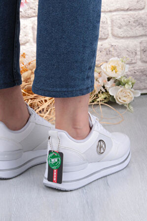 Fort 2927 Wks Rahat Hafif Kalın Taban Kadın Spor Ayakkabı