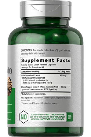 Ashvagannd*a Supplement | Max Strength | 120 Capsules al