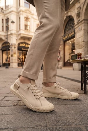 Fort 2065 Bst Rahat Esnek Lastik Bağcıklı Sneaker Erkek Ayakkabı