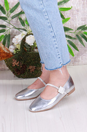 Fort 01-625 Soft Taş Toka Detaylı Rahat Kadın Babet