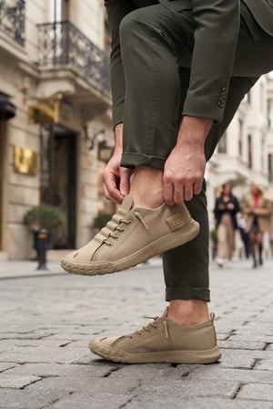 Fort 2065 Bst Rahat Esnek Lastik Bağcıklı Sneaker Erkek Ayakkabı