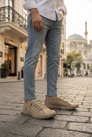 Fort 2065 Bst Rahat Esnek Lastik Bağcıklı Sneaker Erkek Ayakkabı
