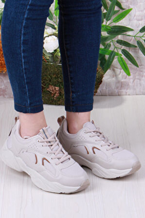 Fort 2107 LMB Rahat Hafif Kalın Taban Sneaker Kadın Spor Ayakkabı