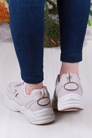 Fort 2107 LMB Rahat Hafif Kalın Taban Sneaker Kadın Spor Ayakkabı