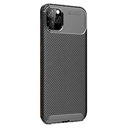 Gpack Apple iPhone 11 Pro Kılıf Negro Karbon Dizayn Silikon