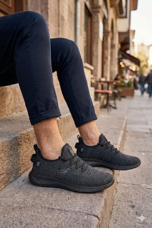 Fort 0085 Pasomia Rahat Hafif Anatomik Triko Bağcıksız Sneaker Spor Ayakkabı