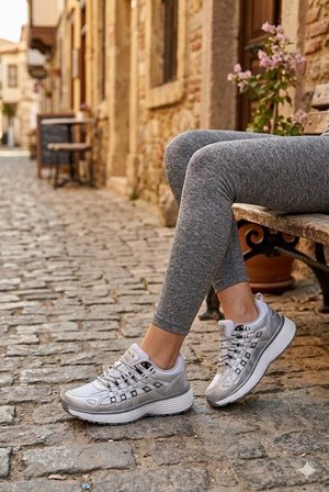 Fort 391 Flet Rahat Esnek Yürüyüş Koşu Ayakkabısı Kadın Spor Ayakkabı