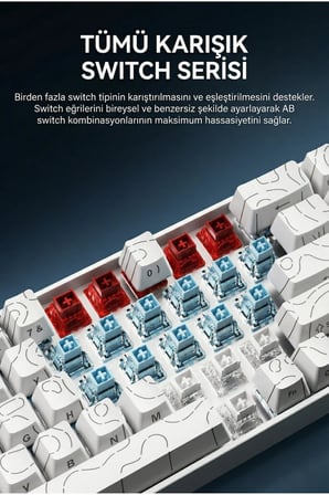 Ak680v2 Manyetik Switch Rapid Trigger 8000Hz Klavye-128K Scan Rate-Bilek Askısı