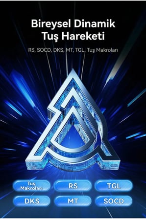 Ak680v2 Manyetik Switch Rapid Trigger 8000Hz Klavye-128K Scan Rate-Bilek Askısı