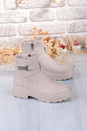 Fort 1186 Rahat Sıcak Astar Kaymaz Taban Fermuarlı Kadın Bot