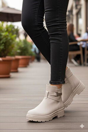 Fort 1186 Rahat Sıcak Astar Kaymaz Taban Fermuarlı Kadın Bot