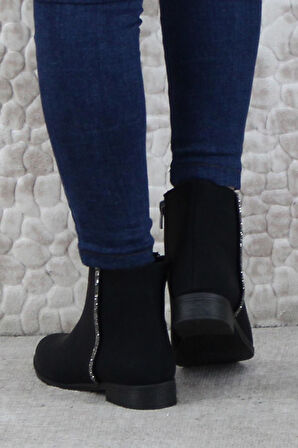 Fort 4277 Rahat Esnek Taş Detaylı Sıcak Astar Kadın Bot