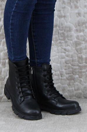 Fort 5285 Rahat Fermuarlı Bağçıklı Kaymaz Taban Sıcak Astar Kadın Bot