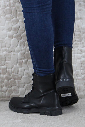 Fort 5285 Rahat Fermuarlı Bağçıklı Kaymaz Taban Sıcak Astar Kadın Bot