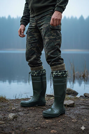 Fort 1197 Ulaş İçi Kürklü 40 Cm Uzunluk Pvc %100 Su Geçirmez Tarım Çiftçi Sulama İş Çizmesi