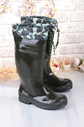 Fort 1197 Ulaş İçi Kürklü 40 Cm Uzunluk Pvc %100 Su Geçirmez Tarım Çiftçi Sulama İş Çizmesi