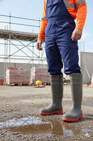 Fort 1199 Ulaş 37 Cm Uzunluk Pvc %100 Su Geçirmez Tarım Çiftçi Sulama İş Çizmesi