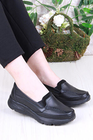 Mehmet Mete 32040 Anatomik Hafif Rahat Hakiki Deri Kadın Ayakkabı