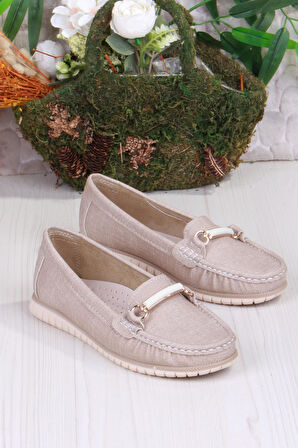 Fort 35328 New Star Rahat Yumuşak Toka Detaylı Kadın Babet